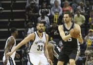 Marc defending Pau Gasol